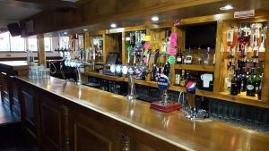 The bar at The Red Cow, Cheshunt