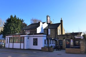 The Red Cow pub exterior, Windmill Lane, Cheshunt